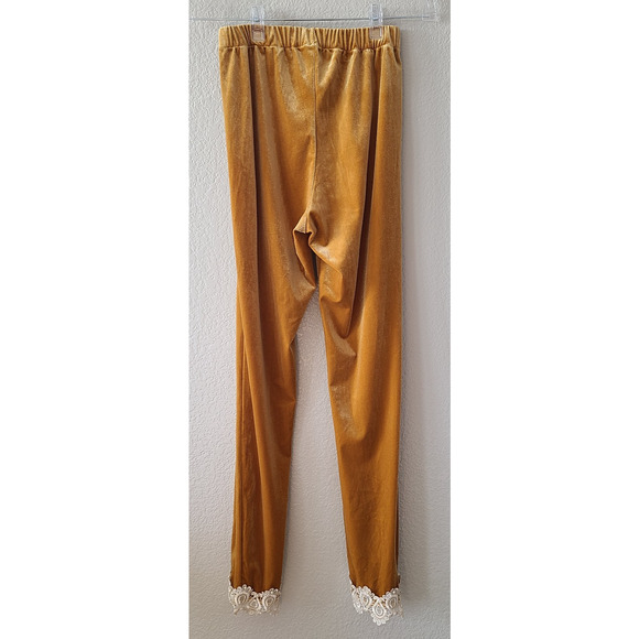 Retro Velour Women Loungewear Size Small Lace Victorian Regency Cosplay Ethereal - Picture 10 of 15